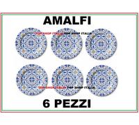 6-PEZZI SOTTO PIATTO PIATTI AMALFI PORCELLANA DM 31 DECORATO CASA HORECA 4 2023