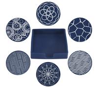 6 Pezzi Sottobicchieri per Bevande, Tappetino Rotondo nel Gomma Siliconica 9627