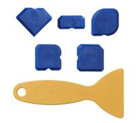 6 Pezzi Spatole per silicone Set - Rimuovi Silicone Spatola - Giunti perfetti grazie a bordi molto dritti - Ideale per sigillanti come acrilico e silicone