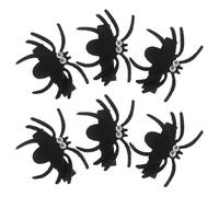 6 Pezzi Spilla Chioma Ragno Nero per Bambine, Clip Festa e Giochi | Decorazione Chioma, Presa Salda e Facile da Fissare, per Festa e Giornata, Tessuto Nero