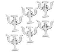 6 Pezzi Spilla Retrò Psicologia in Lega Argento per Abiti e Laurea | Decorazione Versatile, Fissaggio su Tessuti, Stile Elegante, per Donne e Infermiere, Tema
