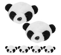 6 Pezzi Spilla Testa Panda Cartone in Peluche per Donne e Cappelli | Piccolo Regalo, Personalizzazione Dell’outfit, Decorazione per Borsa, Motivo Panda Bello, Fattura Squisita
