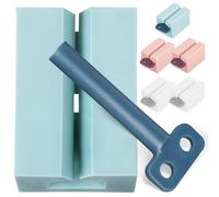 6 Pezzi Spremi Tubetti Antispreco, Stringi Dentifricio Manuale | Rullo per Tubo Spremi Dentifricio, Portadentifricio da Bagno Riutilizzabile, per Gel e Schiuma