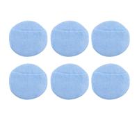 6 Pezzi Spugna Lucidante da 5 Pollici in Microfibra Blu per Auto | Applicatore Riutilizzabile, Applicazione Uniforme della Cera, Alta Elasticità, per Sedili e Pulizia Garage