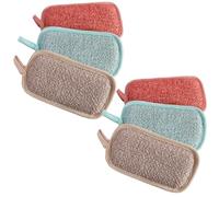 6 Pezzi Spugna Piatti lavabile Cucina AntiGraffio Spugna Abrasiva Con 2X Extra Resistente Spugna Anti Grasso Fibra e microfibra, efficacia pulente