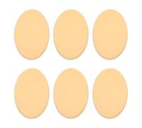 6 Pezzi Spugnetta per Fondotinta, Poliuretano Idrofilo, Gialla | Applicazione Liscia e Uniforme, , Trattiene la Polvere, Effetto Naturale, Formato