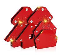 6 Pezzi Squadra Magnetica per Saldatura, Saldatore Magnete 30°, 45°, 60°, 75°, 90°, 135 °, Forti Magneti di Saldatura con Forza di Tenuta 11,3 kg, Strumenti per Saldatura e Accessori