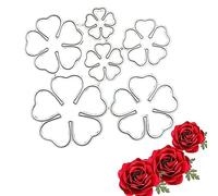 6 Pezzi Stampini Goffratura Metallo Fustelle Metallo Fiori, Fustelle Forma Fiore Foglie, 3D Fiori Stencil per DIY Scrapbooking Album di Carta del Mestiere Biglietti per Goffratura Decorazione