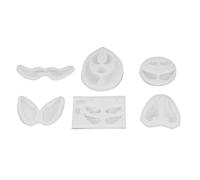 6 pezzi stampo in silicone a forma di ala d'angelo, flessibile, morbido, riutilizzabile, trasparente, per cottura, lavorazione, produzione di resina, argilla epossidica, sapone,