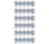 6 Pezzi Stampo in Silicone per Candele a Forma di Cuore Fai da Te | Superficie Liscia, Facile da Sformare e Pulire, per Candele, Ghiaccio, Piccoli Campioni, San Valentino