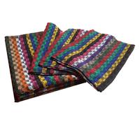 6 pezzi Strofinacci da cucina cotone 100% canovacci 50 x 70 cm colorati stripe