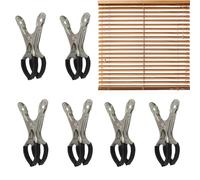 6 Pezzi Strumenti in Acciaio Inox Accessori per Piscina Sepolta Spa Mesh Isolante Giardino Esterno Bagno Caldo Casa