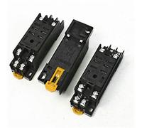 6 pezzi Supporto base for zoccolo relè in plastica for montaggio su guida DIN for a 8 pin