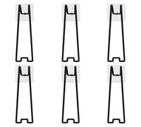 6 Pezzi Supporto per Foto, Supporti in Acciaio Inossidabile per Cavalletto, Portafoto Esposizione per Cavalletto, Pittura Album e Dipinti, Decorazioni per la Casa, Aggiustare Poster Pubblicitari