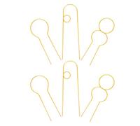 6 Pezzi Supporto per Piante ad Anello in Ferro Oro, Design Raffinato | Piante in Vaso e Composizioni Floreali, Struttura Contemporanea, Uso Casa e Esterno, Mantiene i Fusti Diritti