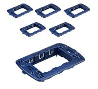 6 Pezzi Supporto Telaio Compatibile con Bticino Living International e Living Light, 3 Moduli Per Scatola 503, Serie MBL, Colore Blu