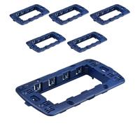 6 Pezzi Supporto Telaio Compatibile con Bticino Living International e Living Light, 4 Moduli Per Scatola 504, Serie MBL, Colore Blu