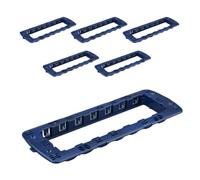 6 Pezzi Supporto Telaio Compatibile con Bticino Living International e Living Light, 7 Moduli Per Scatola 506/507, Serie MBL, Colore Blu