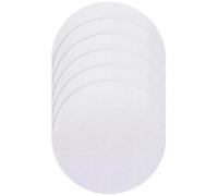 6 Pezzi Tappetino Rotondo in Silicone per Vaporiera Antiscivolo | Pieghevole e Facile da Pulire, per Cucina e Hotel, Bianco, Accessorio per Cottura Sana