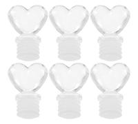 6 Pezzi Tappo Decorativo per Bottiglia Vintage, Plastica e Gomma | Tavolo da Toeletta e Decorazione Domestica, Stile Moda, Rilascio Aroma, Uso Versatile, Formato Compatto