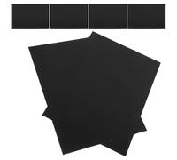 6 Pezzi Targhette in Alluminio Anodizzato A4 Nere | Lastre Vuote per Maker Space e Ufficio, Facili da Tagliare, Spessore Uniforme, Segni Resistenti