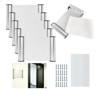 6 Pezzi Targhette Porta in Lega di Alluminio A6 con Copertina Trasparente Adatta per Targhette da Ufficio di Dimensioni 148 Mm x 105 Mm Fissaggio con Viti o Strisce Adesive