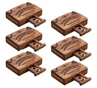 6 pezzi tavola di Ouija in legno - tavola Ouija con planchette - tavola di spiritismo | per la caccia agli spiriti