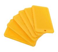 6 Pezzi Tavola per Gnocchi Rigata in Plastica Abs Gialla, Leggera e