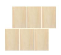 6 Pezzi Tavole in Tiglio, Compensato Leggero per Modelli | Legno di Colore Cachi, Adatto a Tecniche Diverse, Facile da Portare, per Attività Familiari e Parenti