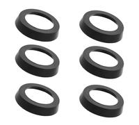 6 Pezzi Tazza per Pompa Manuale in Gomma Nero 75 Mm