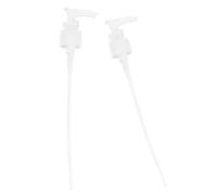 6 Pezzi Testa Pompa per Bottiglie da 24mm, in PP Bianco | Erogazione Fluida, Riuso del Contenitore, per Shampoo e Sapone Liquido, Uso in Bagno Ospiti