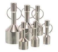 6 Pezzi Tester Magnetico Portachiavi Rilascio Rapido 120n-280n | Magnete Resistente AI Graffi, Controllo Immediato Purezza Metalli, per Collezionisti e Vendite All'aperto