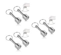 6 pezzi Tester Oro Magnetico Portachiavi per Gioielli, 12kg, argento | Verifica Rapida di Monete e Chiavi, senza Sostanze Chimiche, per Viaggi e Controlli fuori Casa
