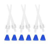 6 Pezzi Testina Sostitutiva per Irrigatore Nasale, Silicone ABS Blu | Installazione Rapida, Riduce Fastidio All'orecchio, Limita gli Schizzi, per Adulti