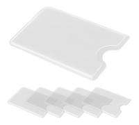 6 Pezzi Titolare Della Carta di Credito Trasparente,Custodie Protettive Porta Tessere Plastica Custodia Carta,Porta Carta D'Identità per Tessera Sanitaria,Carta Auto,Carta di Assicurazione-9 x 6 cm