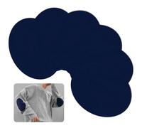 6 Pezzi Toppe Termoadesive Ovale per Abbigliamento Bambini, Ginocchiere e Gomitiere in Tessuto Resistente, Misura Universale, per Pantaloni e Uso Quotidiano, Blu (Blu)
