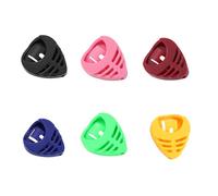 6 Pezzi Triangolare Chitarra Pick Organizer Materiali ABS Leggero Portatile Chitarra Deposito Scatola Per Chitarristi Compacts Musicisti