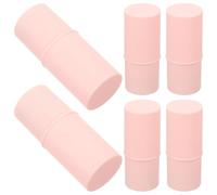 6 Pezzi Tubetti Vuoti per Balsamo Labbra Rosa in Plastica PP | Stick Solidi e Lip Cream, Formato 6,2x2,6x2,6cm, Uso Viaggio, Campioni e Cosmetici Fatti a Mano