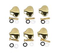 6 pezzi Tuning Peg forma a coda di pesce, comoda impugnatura per gli amanti della musica, metallo (oro)