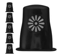 6 Pezzi Umidificatore per Chitarra Classica in ABS Nero, Cilindrico | Strumenti a Corda e Custodia Domestica, Aiuta la Manutenzione, Uso Semplice, Stagione Secca