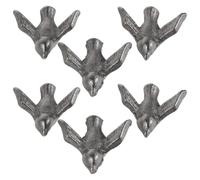 6 Pezzi Utensile da Cucina in Ferro a Forma di Volatile Nero