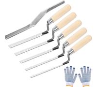6 Pezzi Utensili da Muratore Professionale Cazzuole Affidabile per Artigiani
