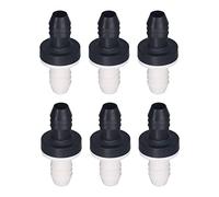 6 pezzi valvola di ritegno 3/8 pollici 10mm interfaccia unidirezionale non valvola Pp Shell diaframma in silicone per liquidi e gas (CDBS6)