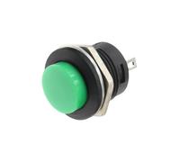 6 pezzi verde R13-507 SPST momentaneo NO interruttore a pulsante rotondo AC 6A/125V 3A/250V