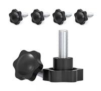 6 Pezzi Viti M10 Vite a Testa Zigrinata M10 X 60Mm Vite a Stella Manopola Di Blo