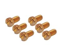 6 pezzi Viti per la parte posteriore dell'orologio Parti di ricambio Accessorio di ricambio di precisione portatile Viti per la copertura della parte posteriore dell'orologio per l'officina di (Oro)