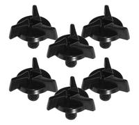 6 Pezzi Viti Visiera Casco per Moto, Ricambio Nero Plastica 6 MM | Fissaggio Rapido per Visiera e Frontino, Manutenzione Casco da Rally, per Motociclisti e Offroad