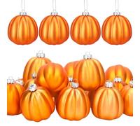 6 Pezzi Zucche Decorative da Appendere per Halloween, Mini Zucche Artificiali, Autunno da Appendere di Albero, per Autunno, Ringraziamento, Halloween, Natale, Festa, Decorazione per la Casa