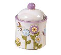 6 Pezzi Zuccheriera collezione SprinTime di Mandorle cm. 12 bomboniera ceramica