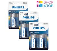 6 Philips Ultra Alcaline x D 1.5v Blister Lr20 Mono 2bl Exp 2029 Nuovo
